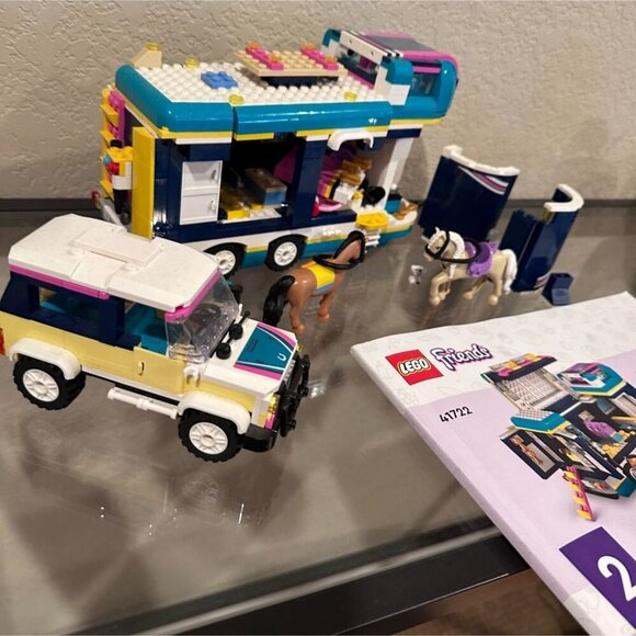 LEGO FRIENDS Horse Show Trailer 41722 Retired Set with Manual *Missing Pieces* - Picture 1 of 11